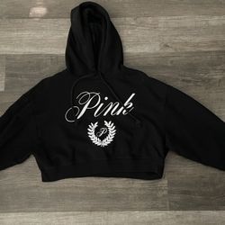Pink Cropped Hoodie 