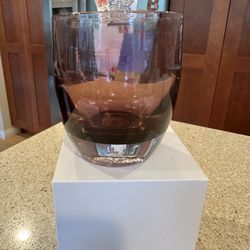 Glassybaby Whisper Pre Trisk Purple Sheer Candle Holder