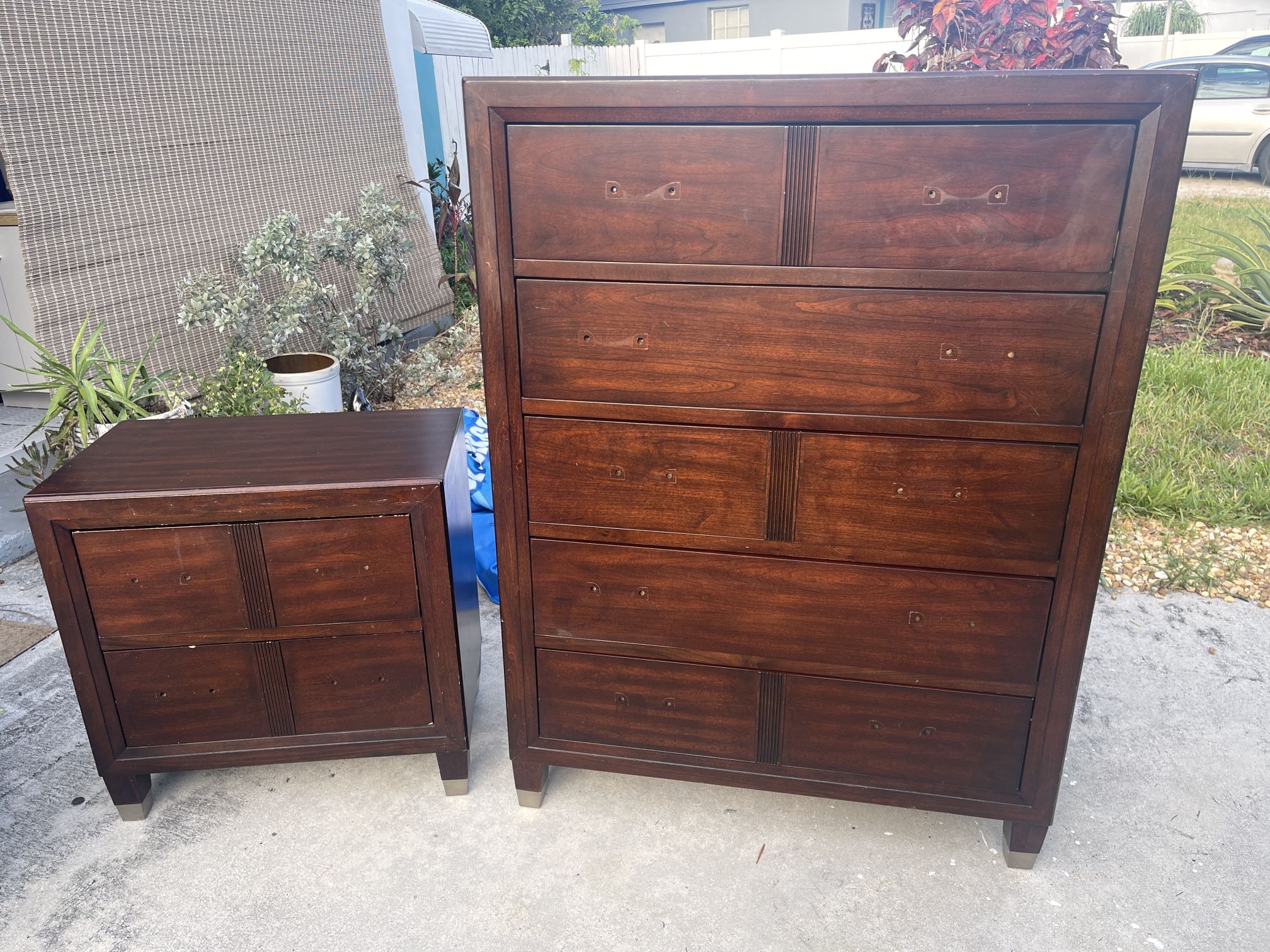 Tall Dresser And Nightstand 