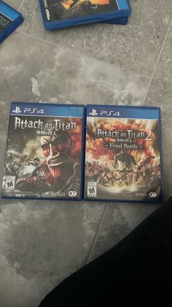 Attack on titans 1 and 2 ps4 games