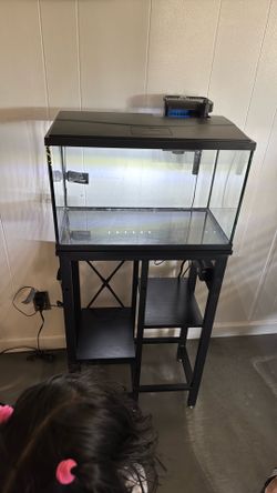Fish tank 10 gallons $60 all together or $40 only the fish tank