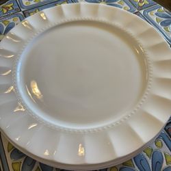 Beautiful white plates from HomeGoods All For 12