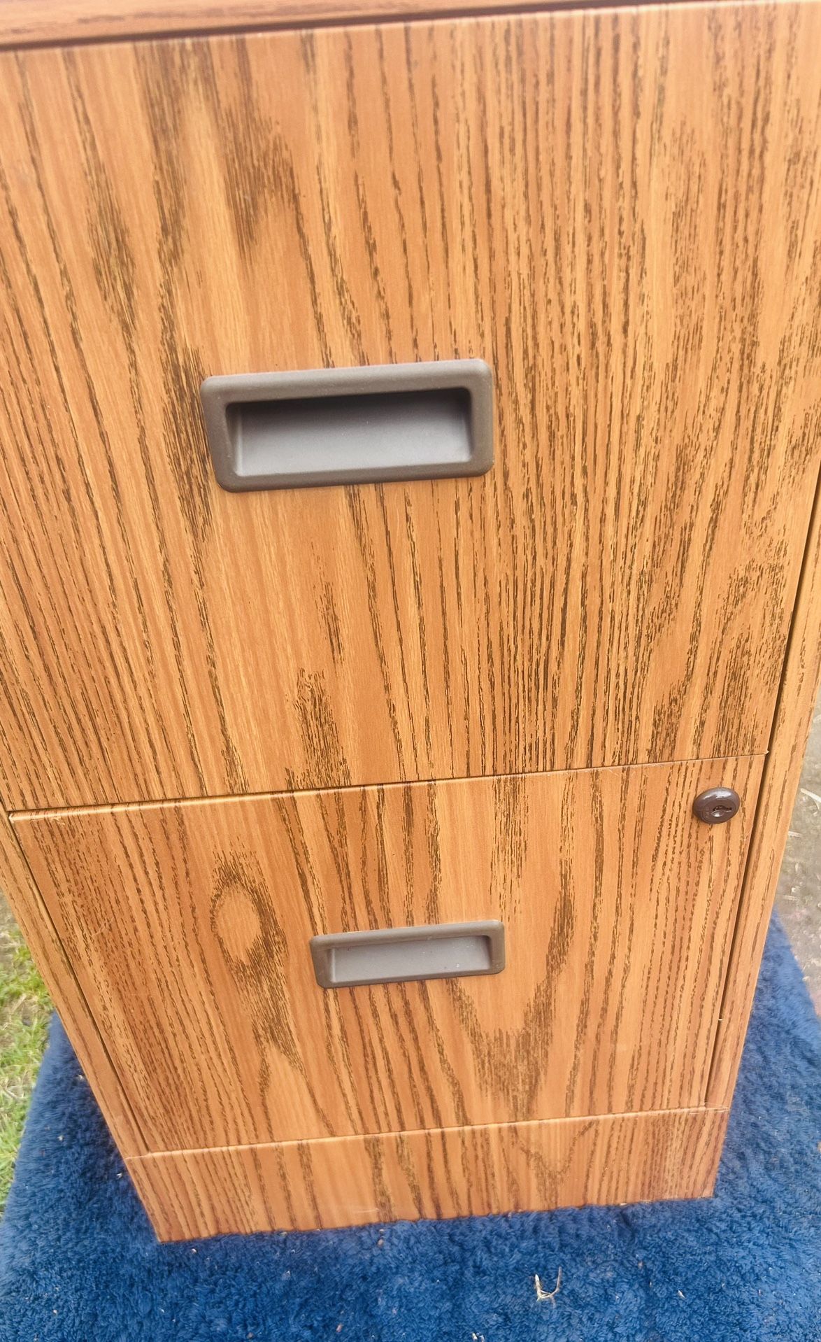 Two Drawer File Cabinet Like New Condition 28 Tall 15 Inches Deep