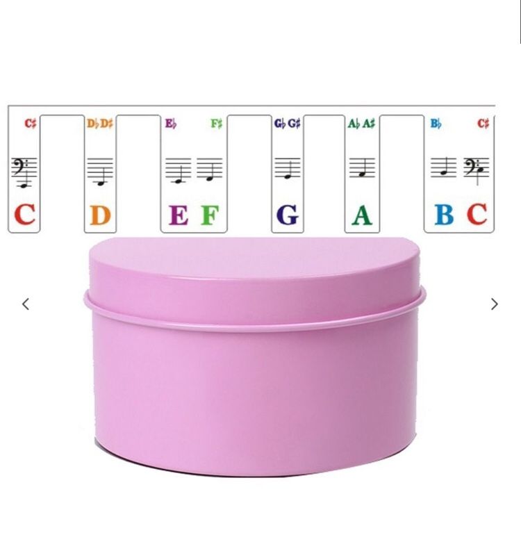 61 Keys Removable Piano Key Labels Keyboard Stickers Piano Rake Notes Marker