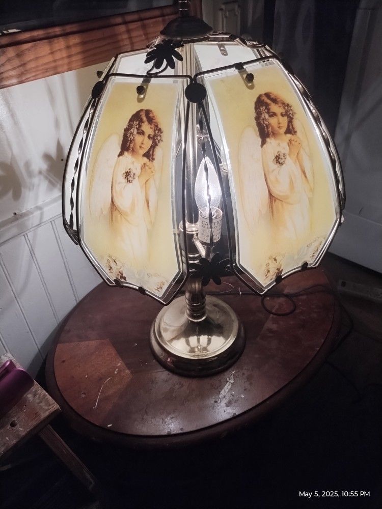 Antique Angel Lamp