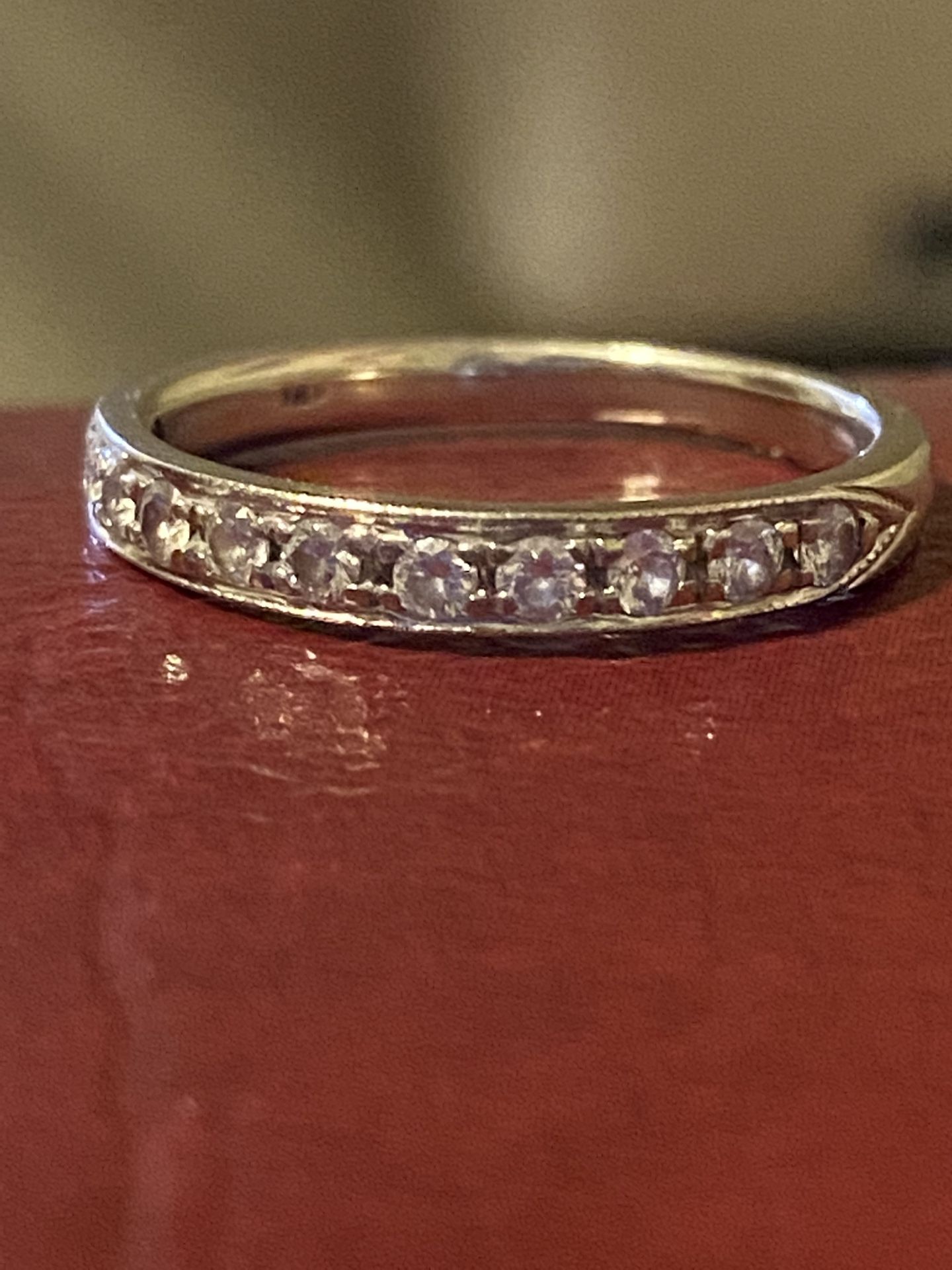 White Gold Wedding Band Size 5.5 