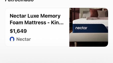 Nectar Luxe Memory Foam Mattress King