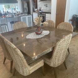 Beautiful Travertine Table 
