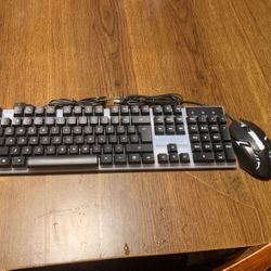 Led Keyboard Mouse 