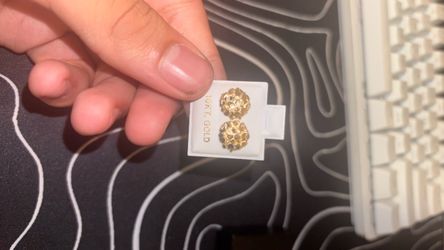 10k nugget earrings