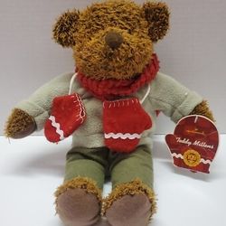 Hallmart Teddy Mittens  100 Aniversary bear 