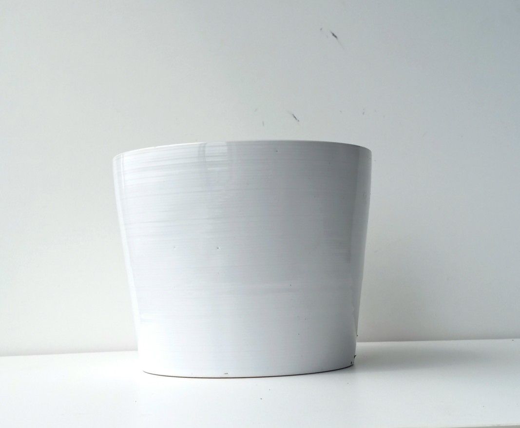 Glazed Ceramic Plant Pot/ Plant Planter/ Flower Pot white Patio Garden