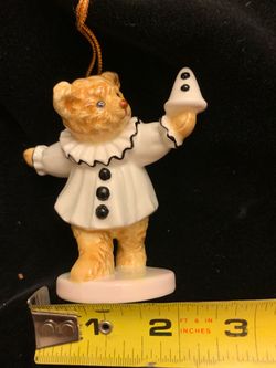 Christmas ornament Teddy Bear clown by Bialosky  Hummelwerk 1984
