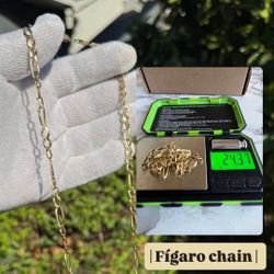 14k gold Figaro Chain 