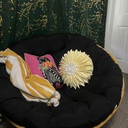 Large Round Chair Papasan Cushion