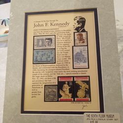 John F Kennedy Collection Of Stamps And Document