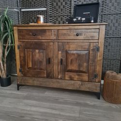 *Restored* Northwest Chair Co. Dark Walnut Solid Wood Sideboard / By Yours Truly