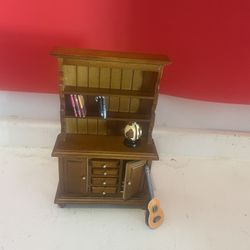 Pretend Play For Doll  House Mini Book Shelf