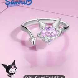 HELLO KITTY SANRIO KUROMI RING W/HOLDER   ;^o