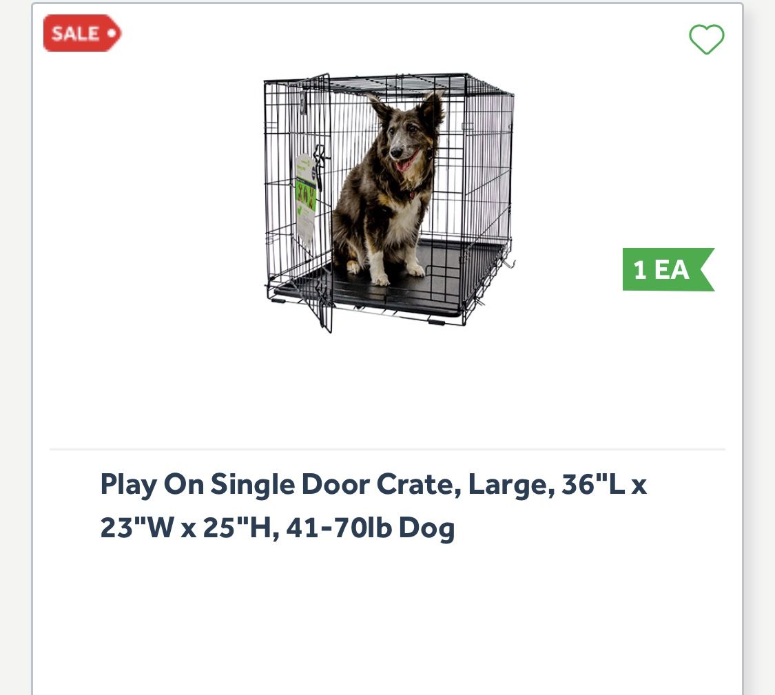 Large Dog Crate $15