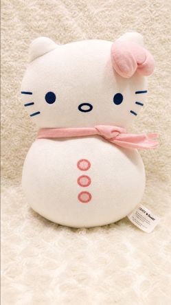 Hello kitty snowman plush