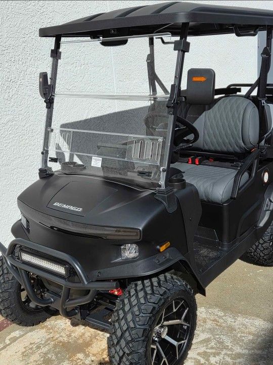 MATTE BLACK! 2025 Denago Nomad XL 4-Passenger Lifted 48-Volt Lithium Street Legal LSV Golf Cart