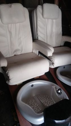 Beautiful massage spa chairs foot massage back massage