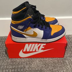 Jordan 1 Mid Lakers