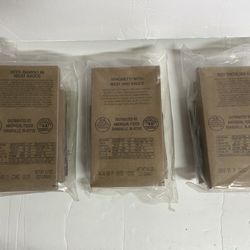 Lot of 3MREs (beef ravioli, spaghetti, beef enchilada)