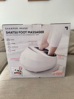 Sharper Image Shiatsu Foot Massager w/ Heat & Air Compression – 3 Modes