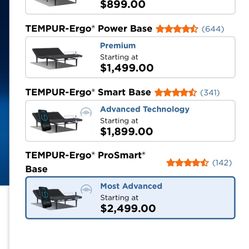 Tempur-Ergo Smart Base Queen Bed