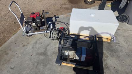 pressure washer set up