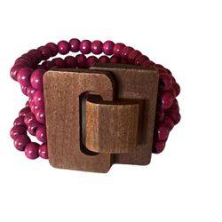 Vintage Wooden Bracelet 