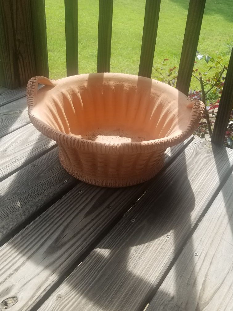 Large Terracotta Basket Planter