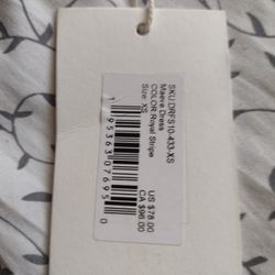 Maeve Dress Color Royal Stripe Size Xs