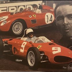 Tribute to Phil Hill by Danny Day Autographed by Phil Hill Ferrari 19/200!!!
