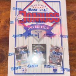 1993 donruss series 1 baseball card wax box sealed
