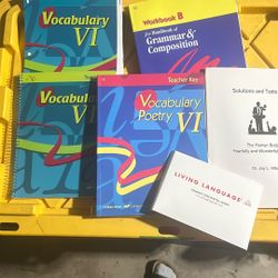 Five Vocabulary Books With The Teacher Or Homeschool