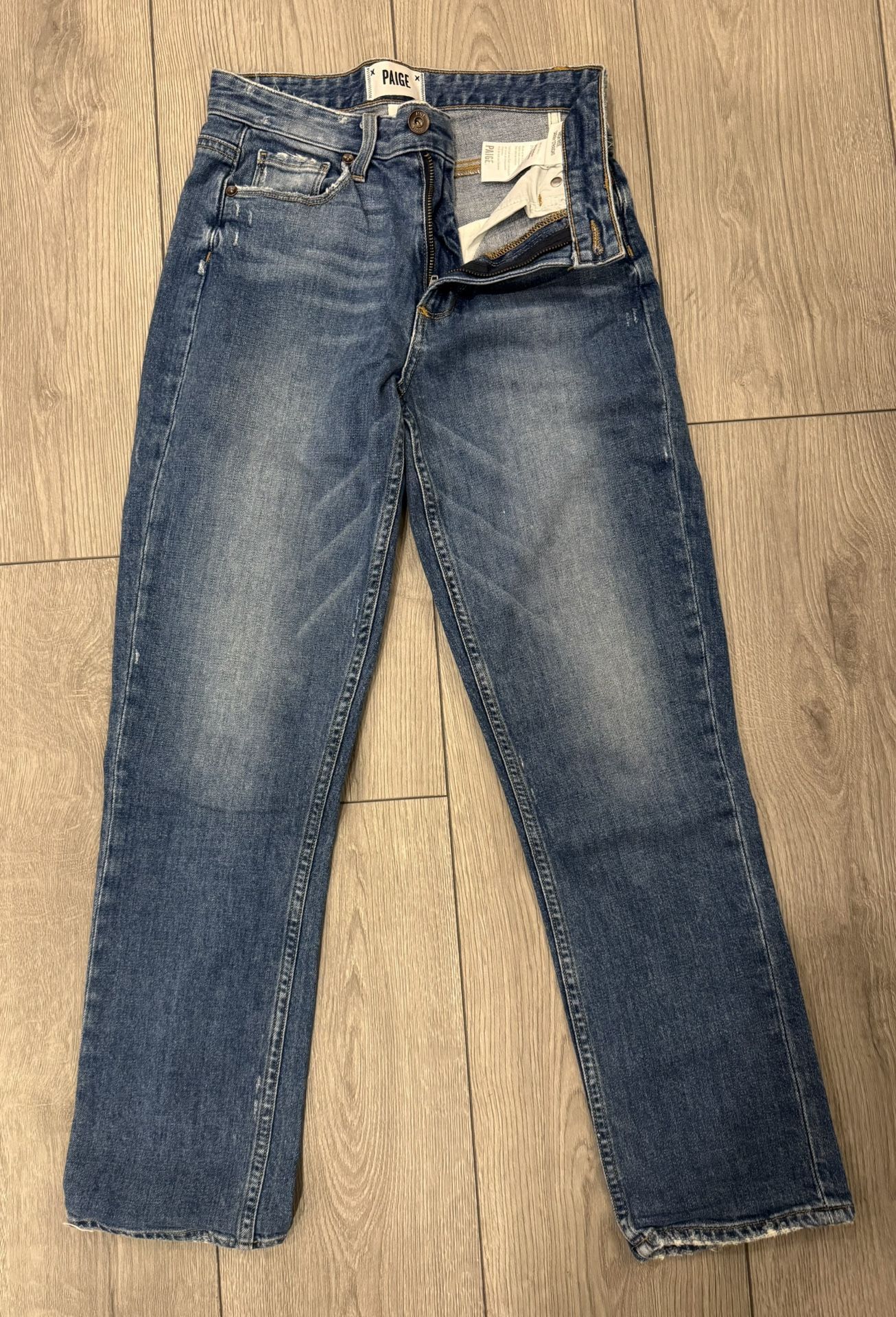 Paige High Rise Straight Sarah Jeans Pre-owned