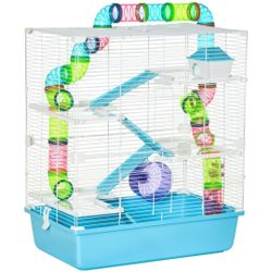 23" 5 Tiers Hamster Cage~NEW~ w Tubes and Tunnels, Portable Carry Handles, Rat House and Habitats