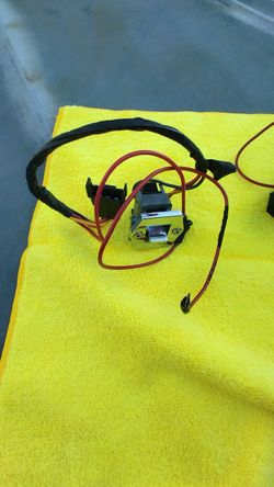 1960's Chevy Convertible Dash Switch For Convertible Top. Complete With Chrome Bezel,Screws And Wiring 