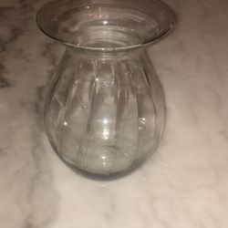 Clear Medium Vase 