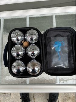 New chrome Bocci balls