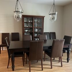 Pottery Barn Montego Dining Set – Table + Chairs + Buffet + China Cabinet