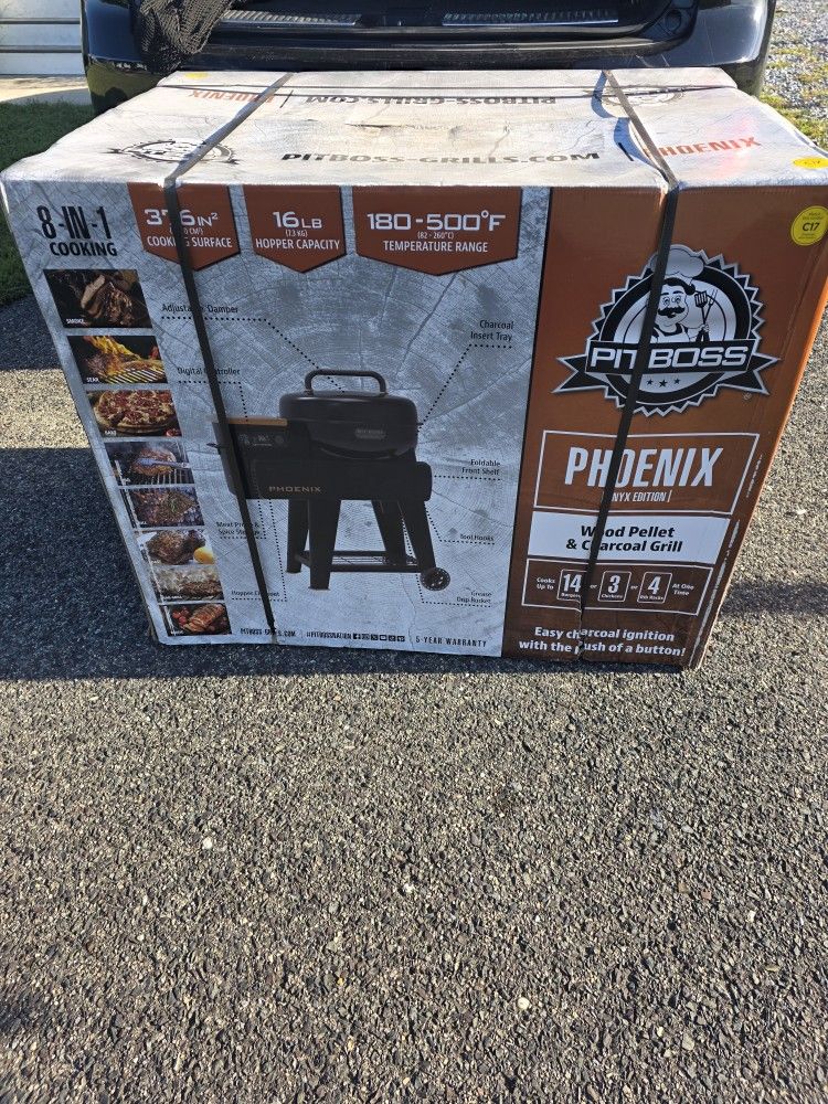 Pit Boss Pheonix Kettle Charcoal/pellwt Grill