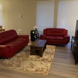 Pair of ORREN ELLIS SANUEL Orange Sofas KiRKLAND