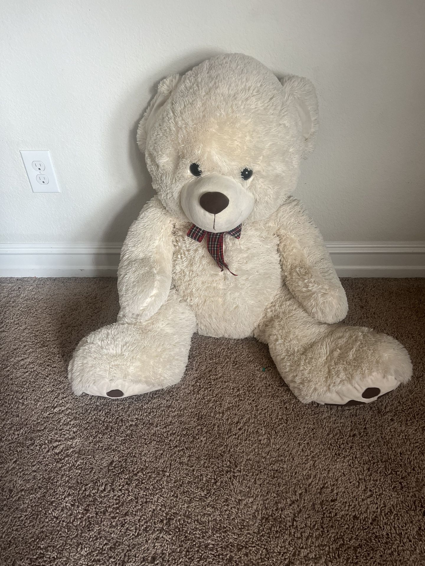 32” White Teddy Bear