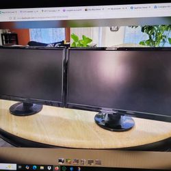 Viewsonic Dual 22" LED Monitors 