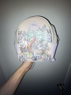 NWT Loungefly Disney Bambi Thumper Flower Forest Friends Mini Backpack