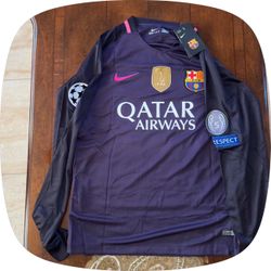 FC Barcelona Nike Long Sleeve Away Jersey